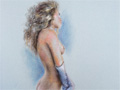 Tableau, nu 2, pastel, Galerie Alain Arlettaz, Genève, vente