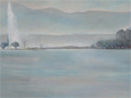 Tableau, paysage 8, huile, vente, Galerie Alain Arlettaz, Genève
